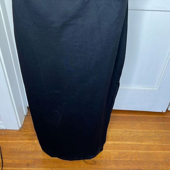 Petal & Pup Jolie One Shoulder Black Midi Dress Size 8 Nwot - Picture 5 of 9